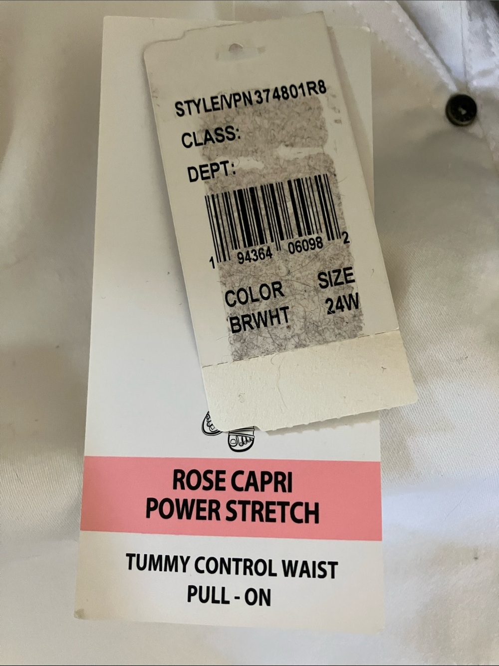 Intro Love The Fit "Sheri" capri power stretch pants 24W - Picture 6 of 6